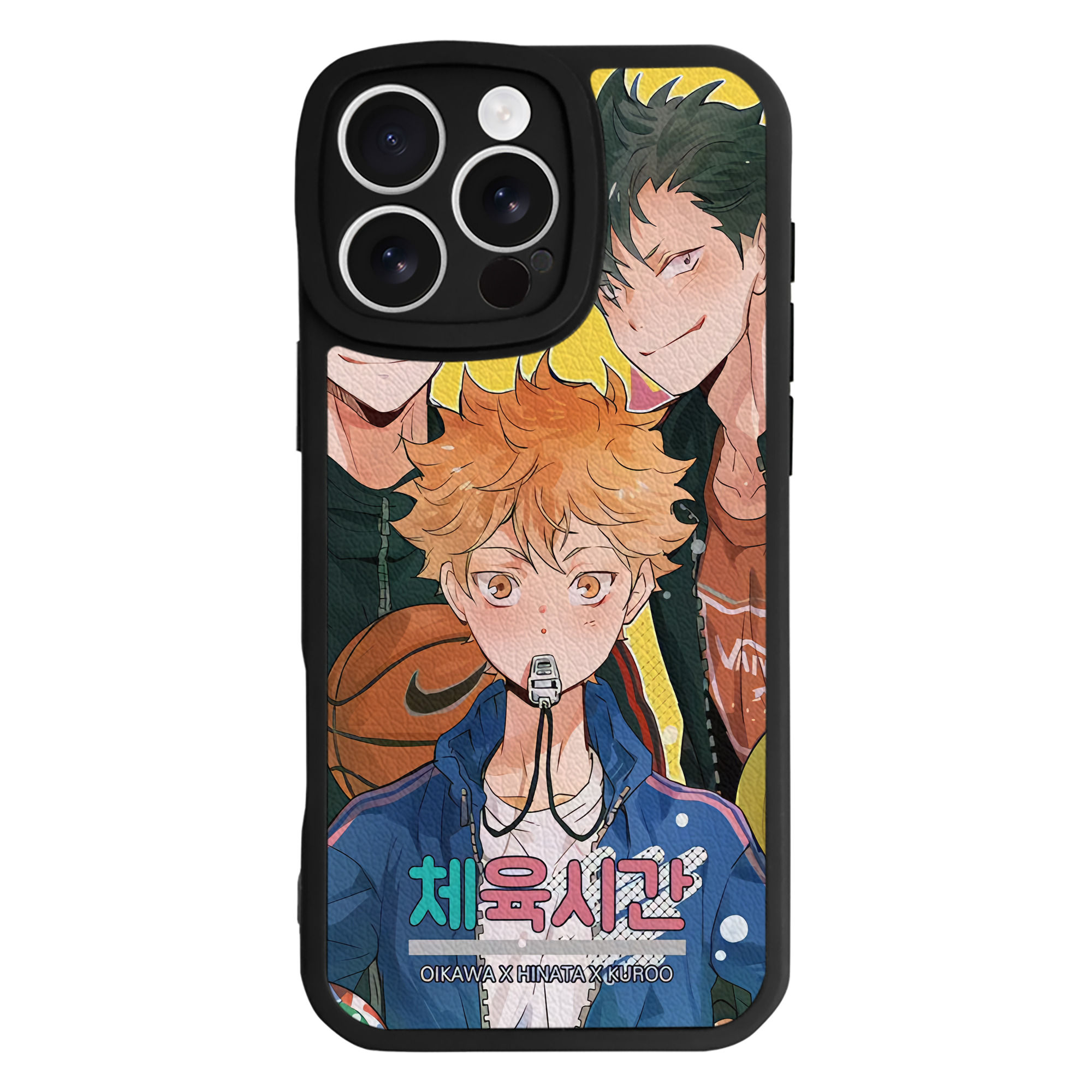 （画像用） ハイキュー!! Haikyu!! 【iPhone 16シリーズ対応】シリコンスマホケース（レザー調） 材質：シリコン